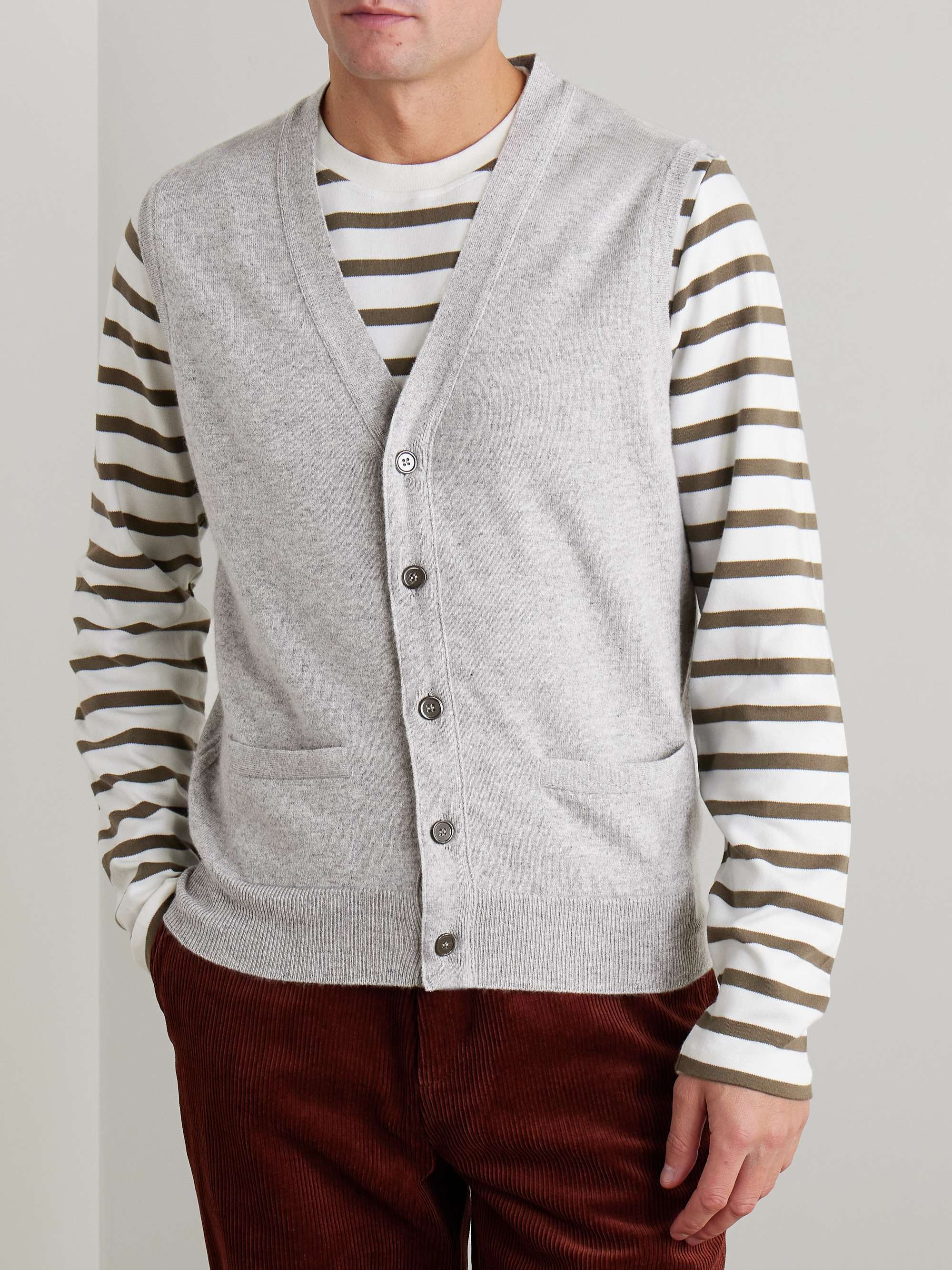 WILLIAM LOCKIE Gilet in cashmere Oxton