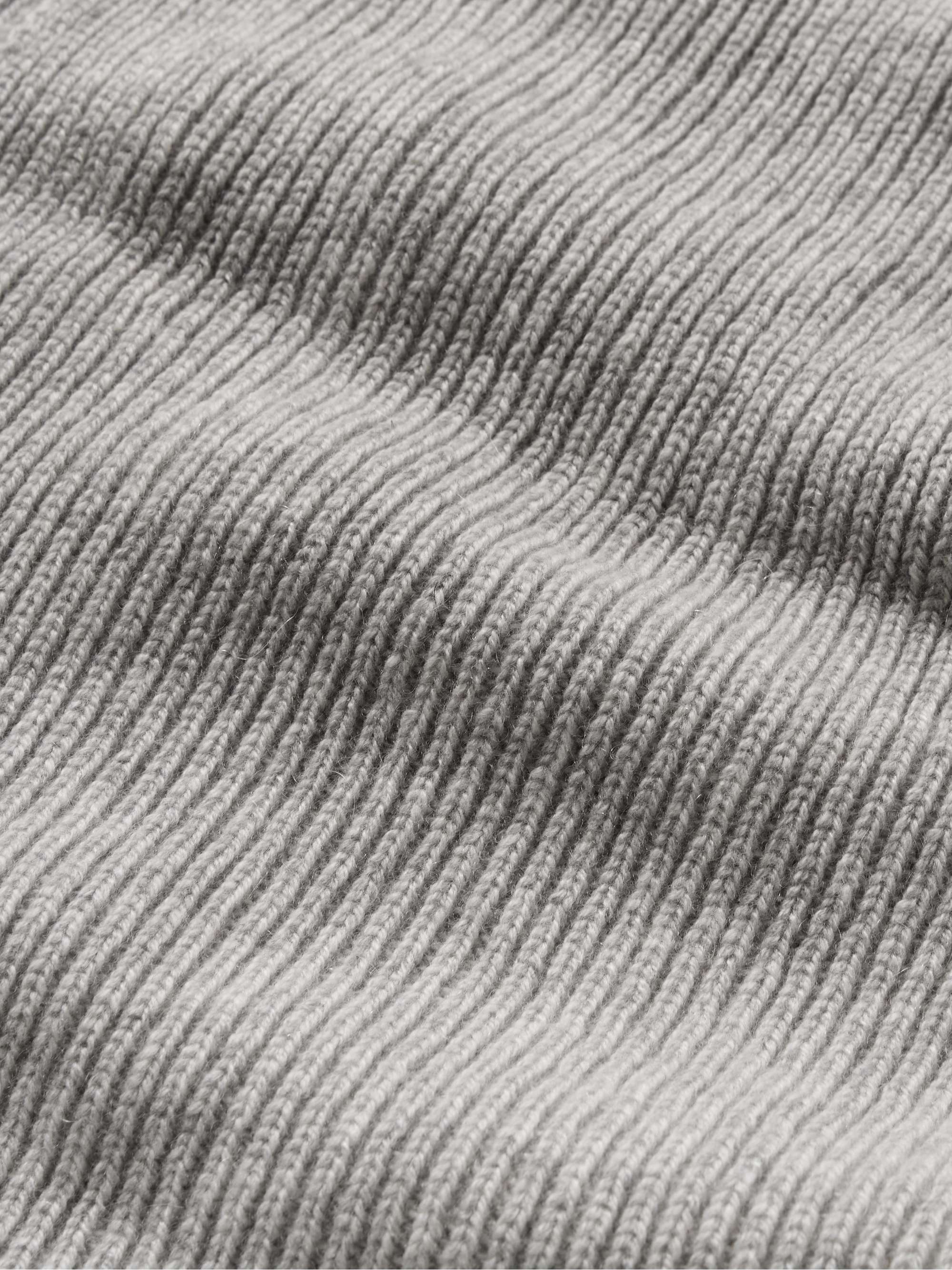 WILLIAM LOCKIE Ribbed Cashmere Scarf