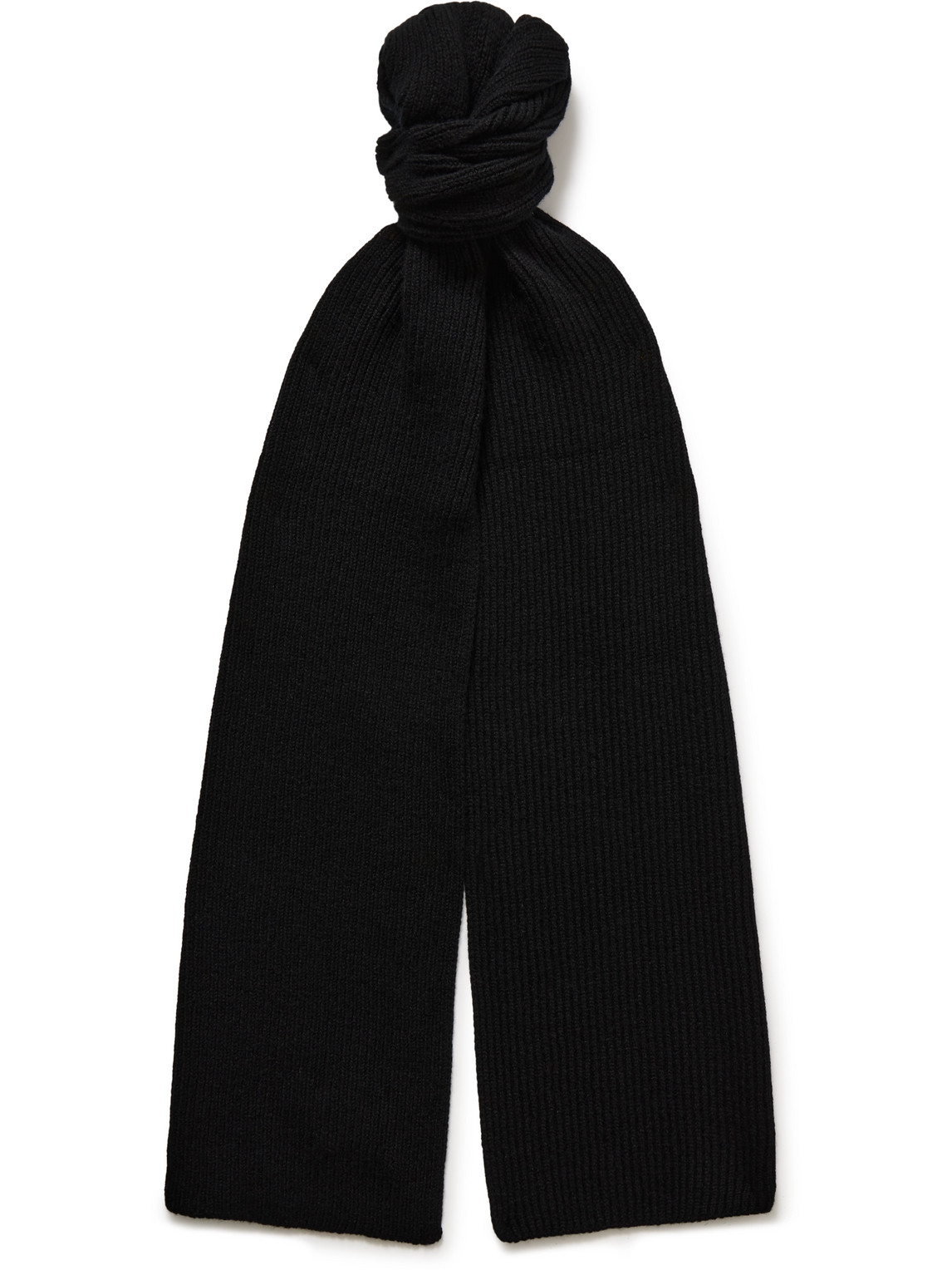 Ribbed Cashmere Scarf