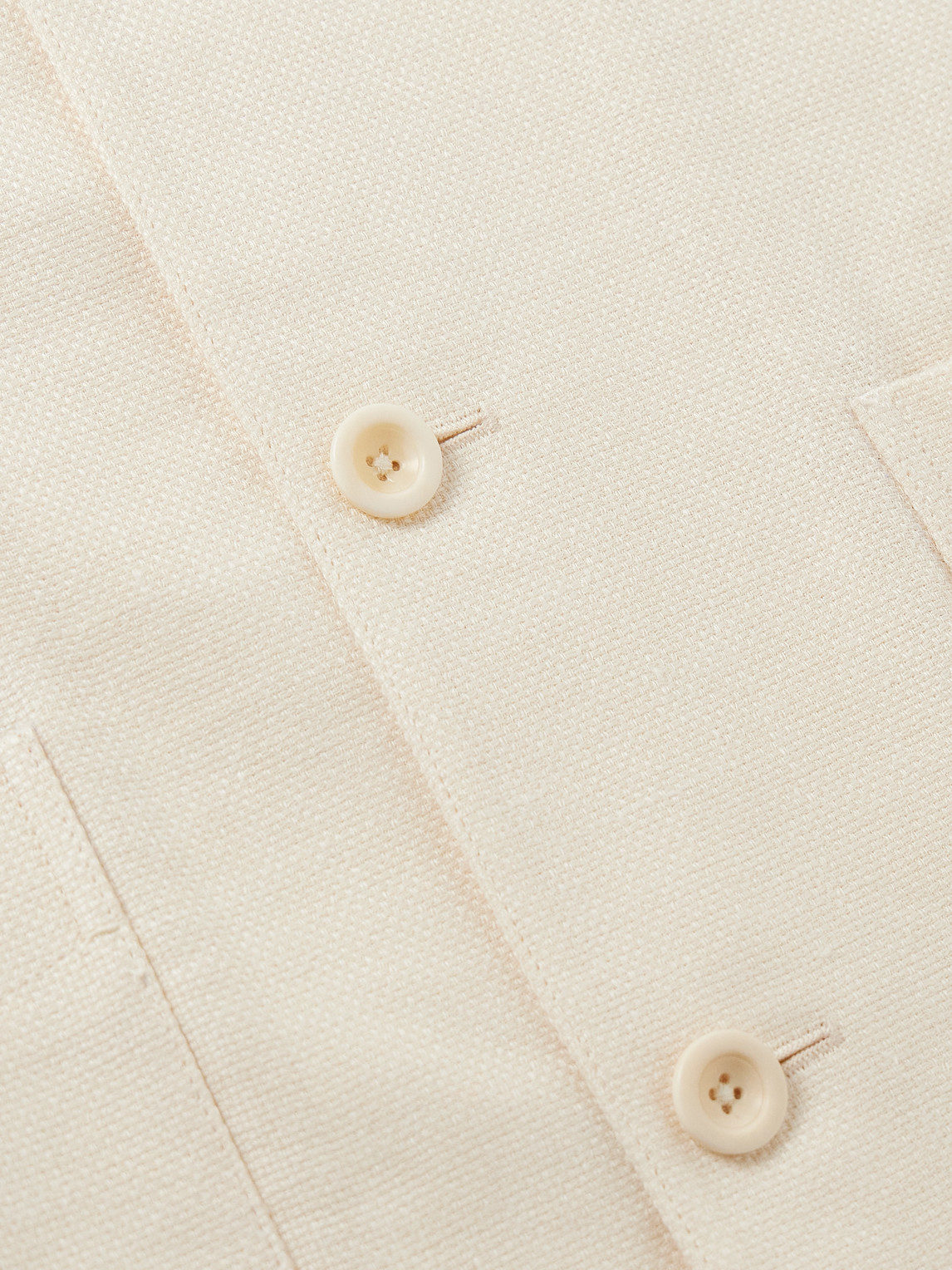 Ralph Lauren Jasper Linen, Cotton And Silk-blend Overshirt In Neutrals