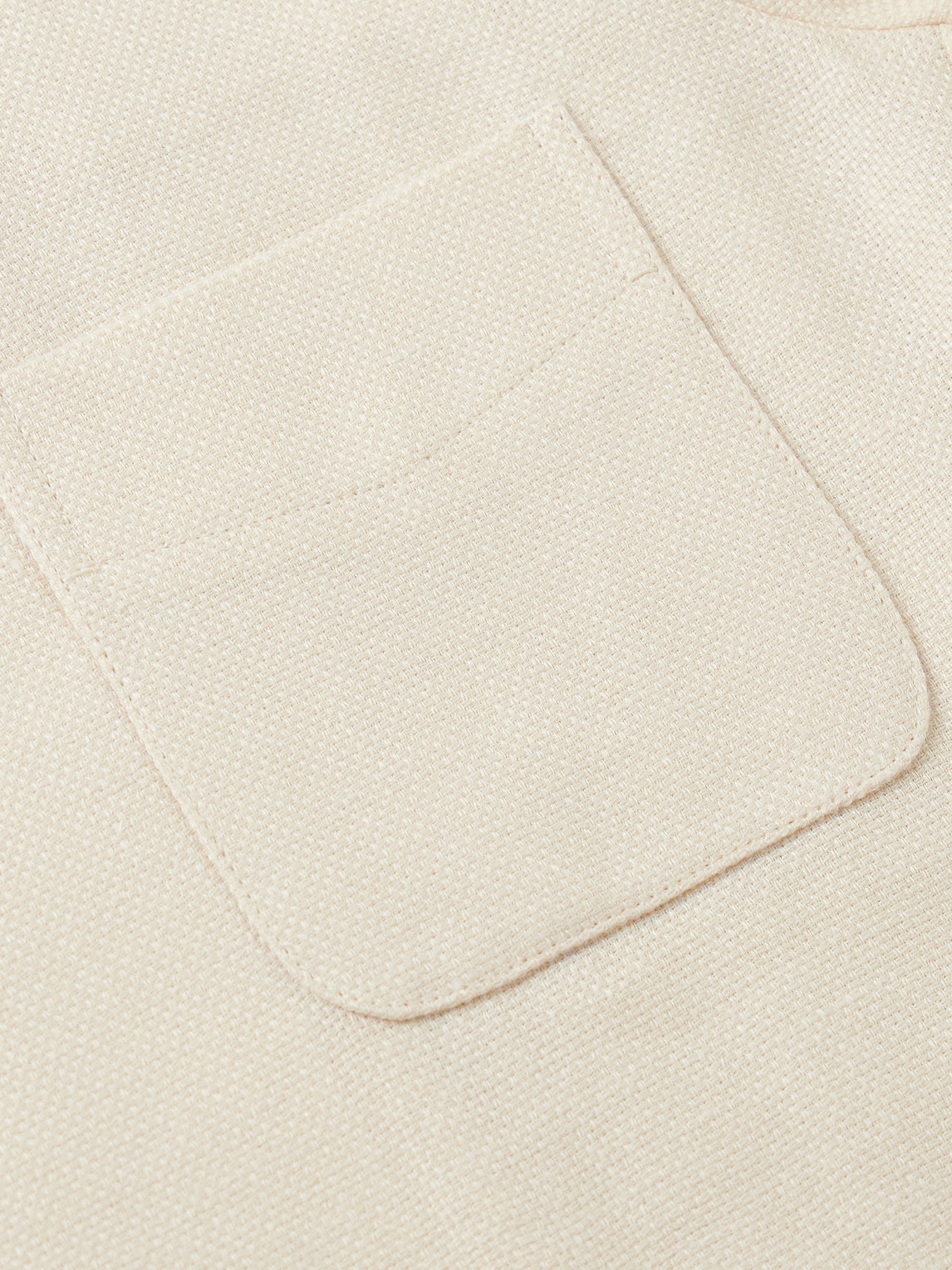 Ralph Lauren Jasper Linen, Cotton And Silk-blend Overshirt In Neutrals