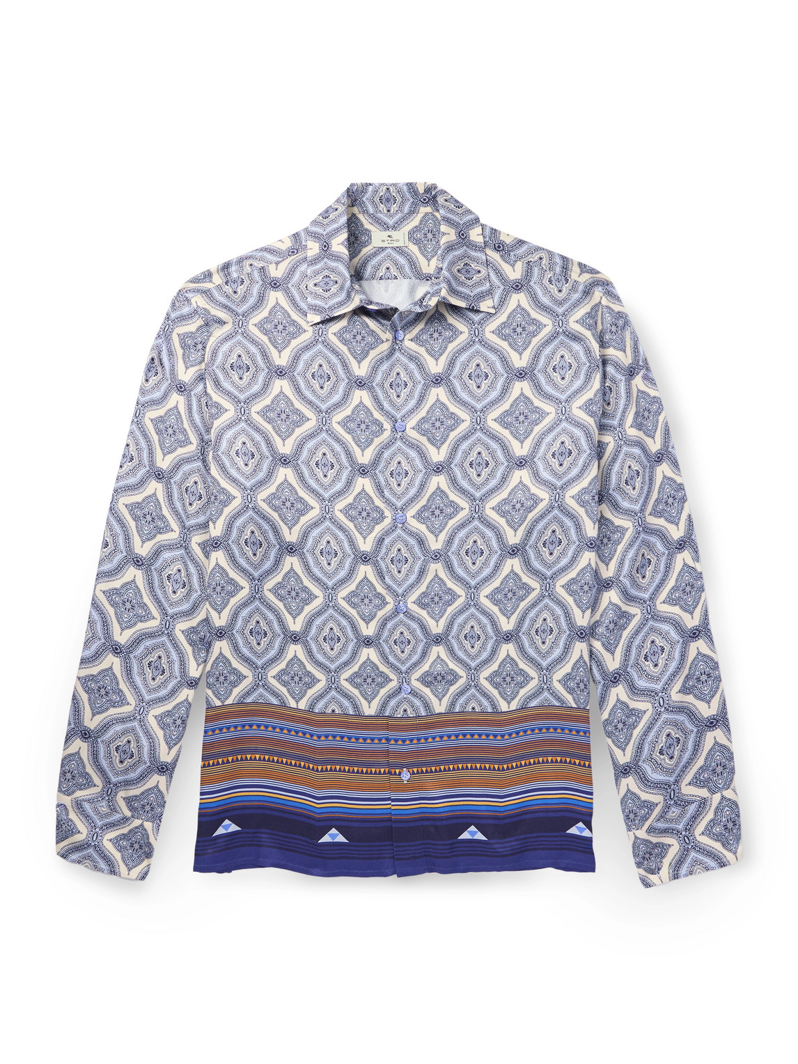 Etro Paisley-print Satin Shirt In Multi