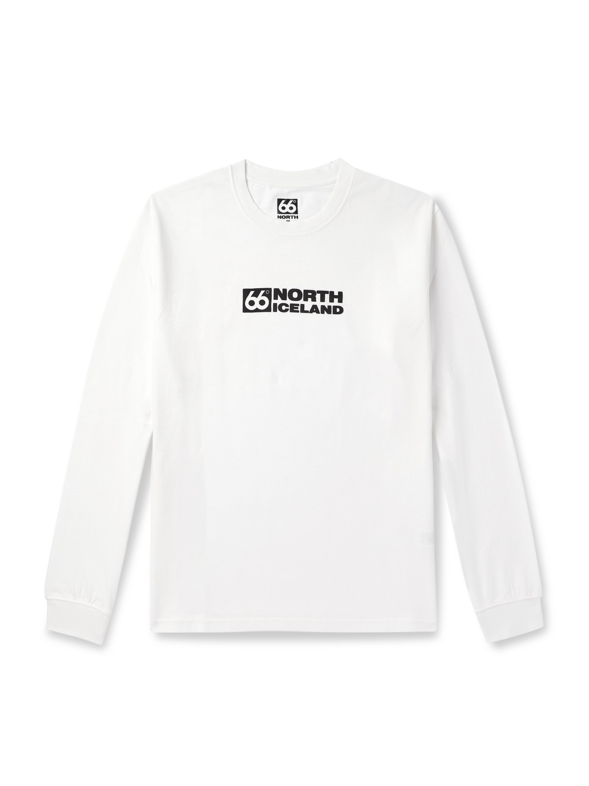 66 North Borgir Logo-print Organic Cotton-jersey T-shirt In White