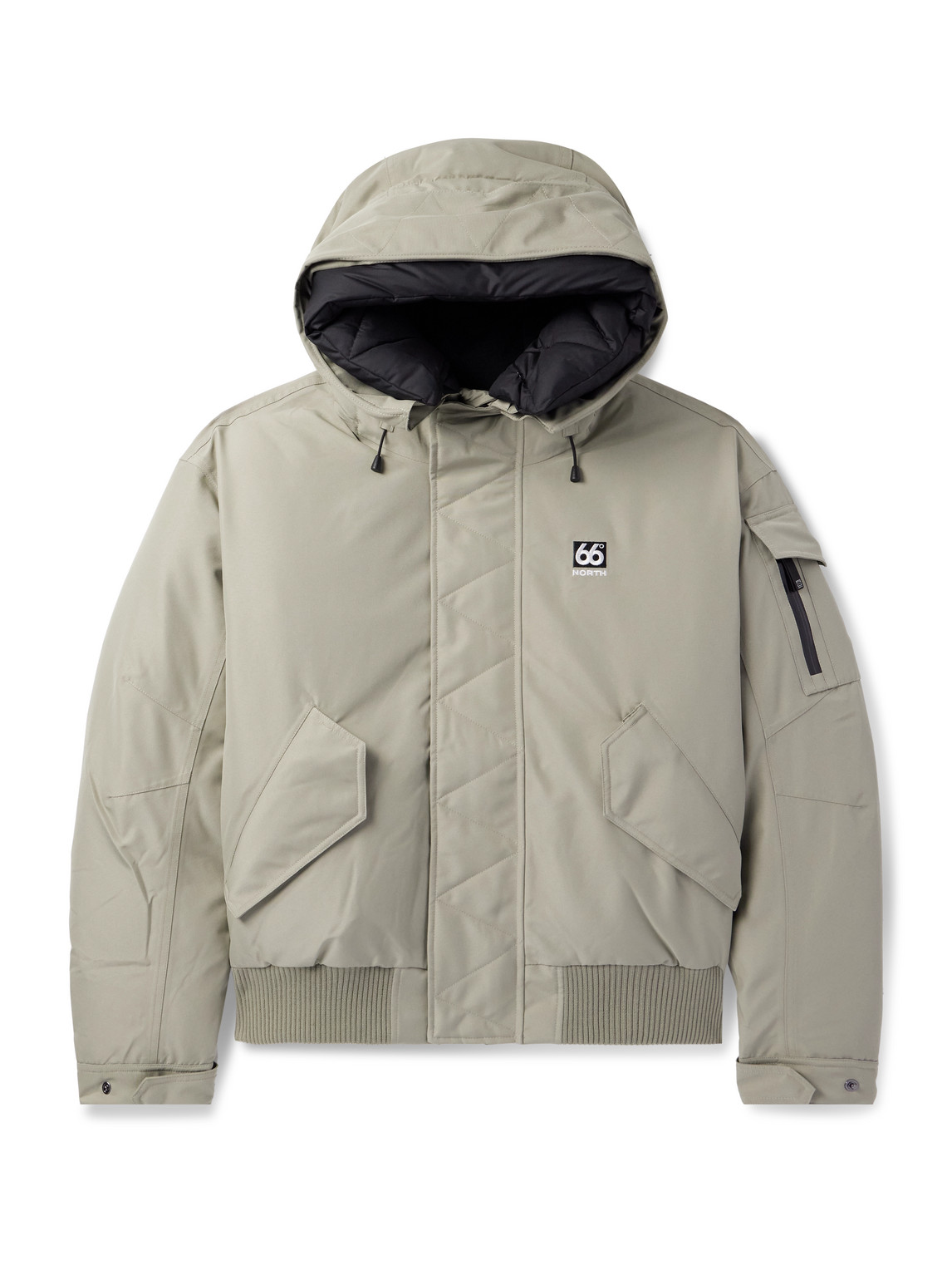 66 North - Hofsjökull Logo-Embroidered Shell Hooded Down Jacket