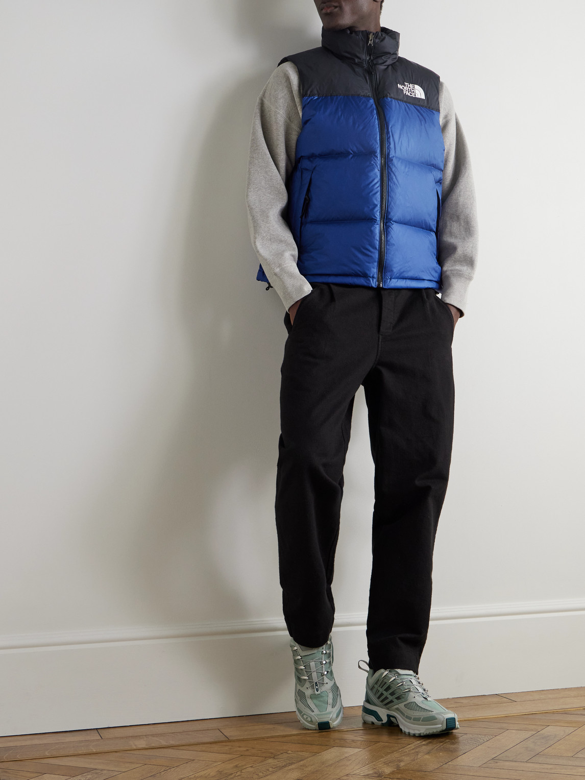 THE NORTH FACE 1996 RETRO NUPTSE QUILTED RECYCLED-RIPSTOP AND SHELL HOODED DOWN GILET