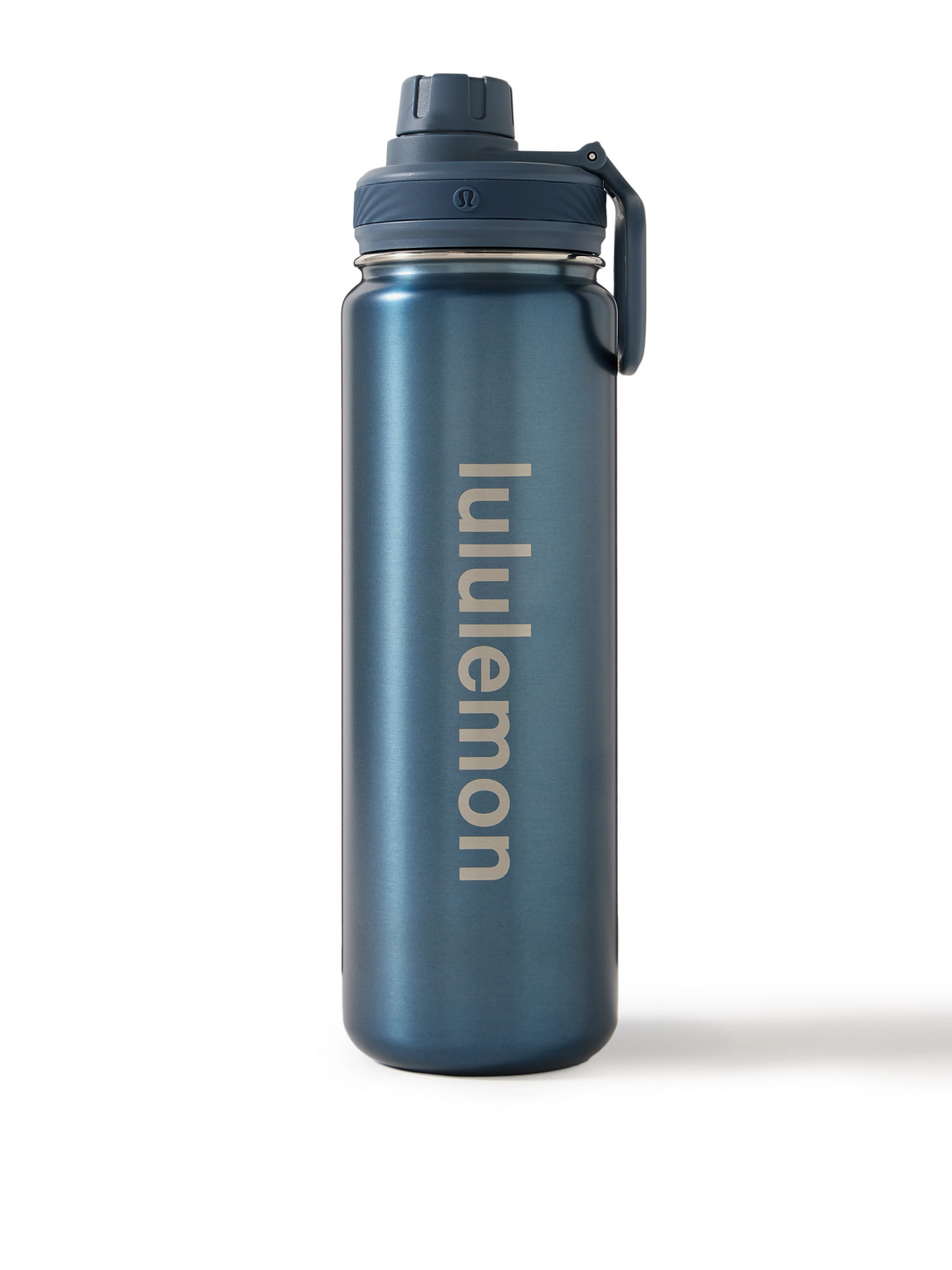 Lululemon Back To Life Logo-print Stainless Steel Water Bottle, 710ml In Blue