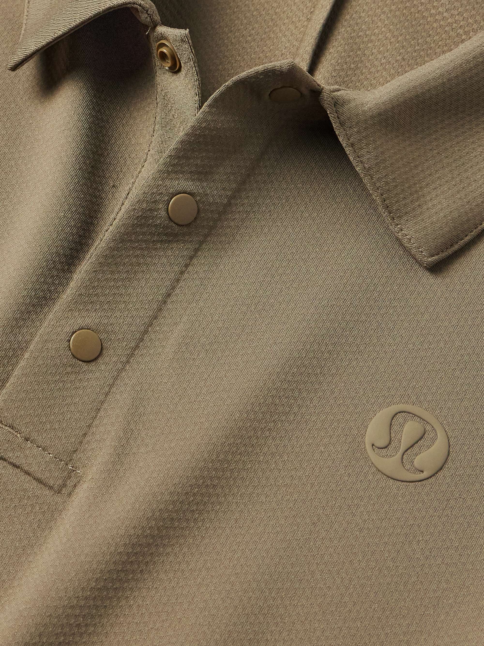 LULULEMON Logo-Appliquéd Recycled-Jersey Golf Top