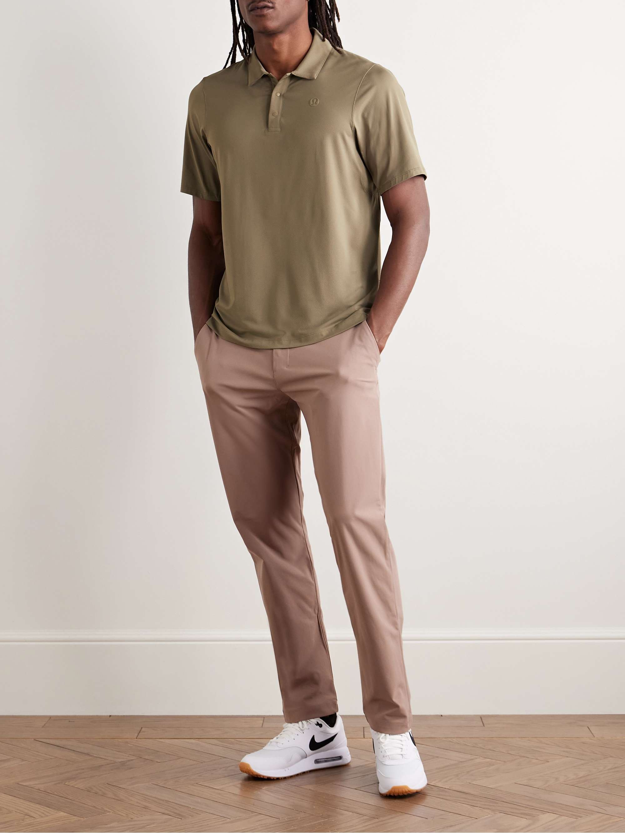 LULULEMON Logo-Appliquéd Recycled-Jersey Golf Top