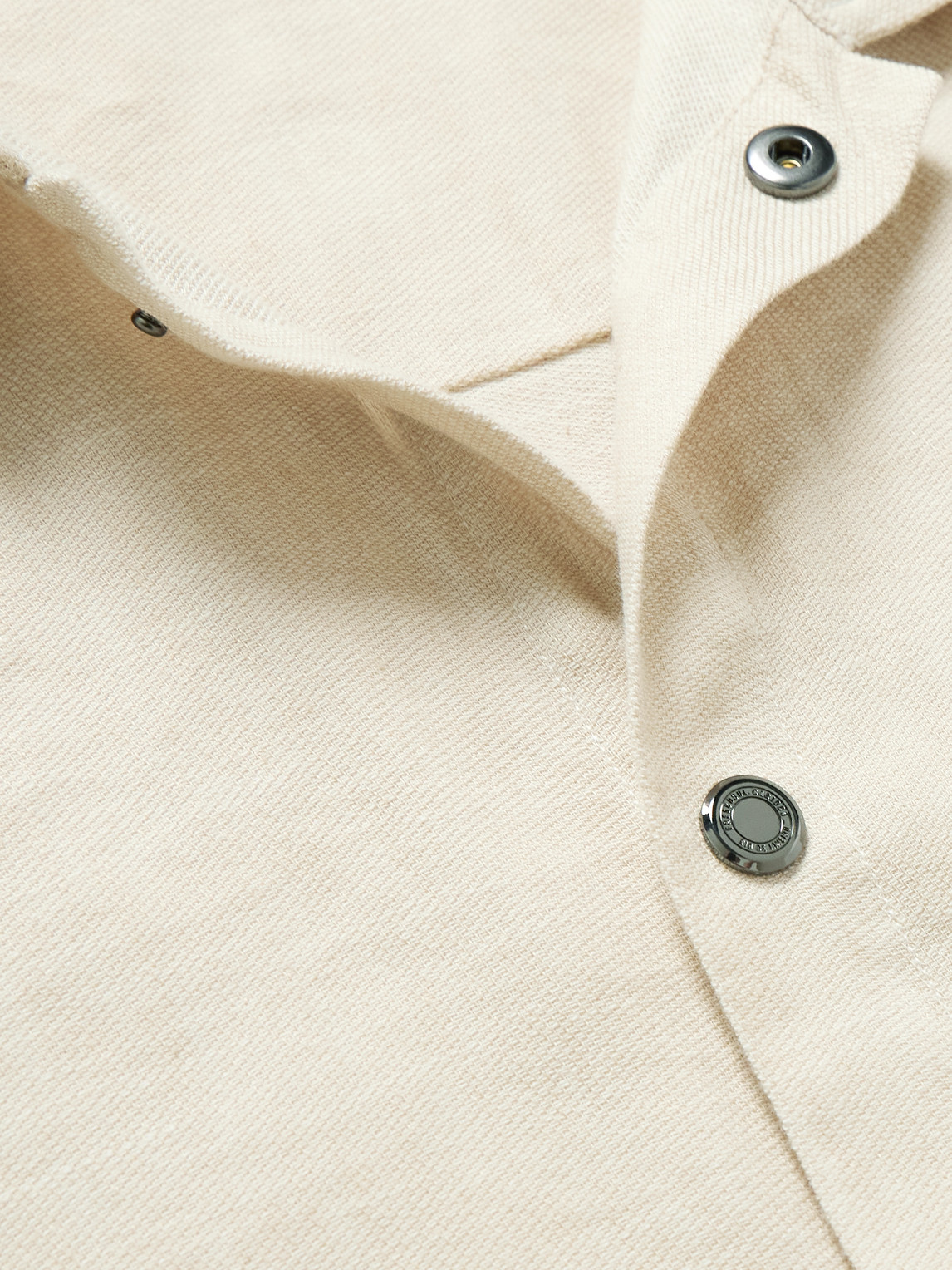 Frescobol Carioca Diego Linen And Cotton-blend Coach Jacket In Neutrals
