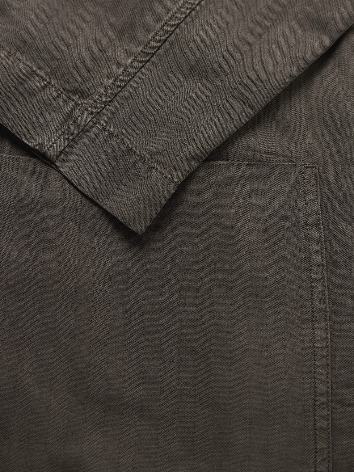 Frescobol Carioca Lima Unstructured Lyocell, Linen And Cotton-blend Blazer In Green