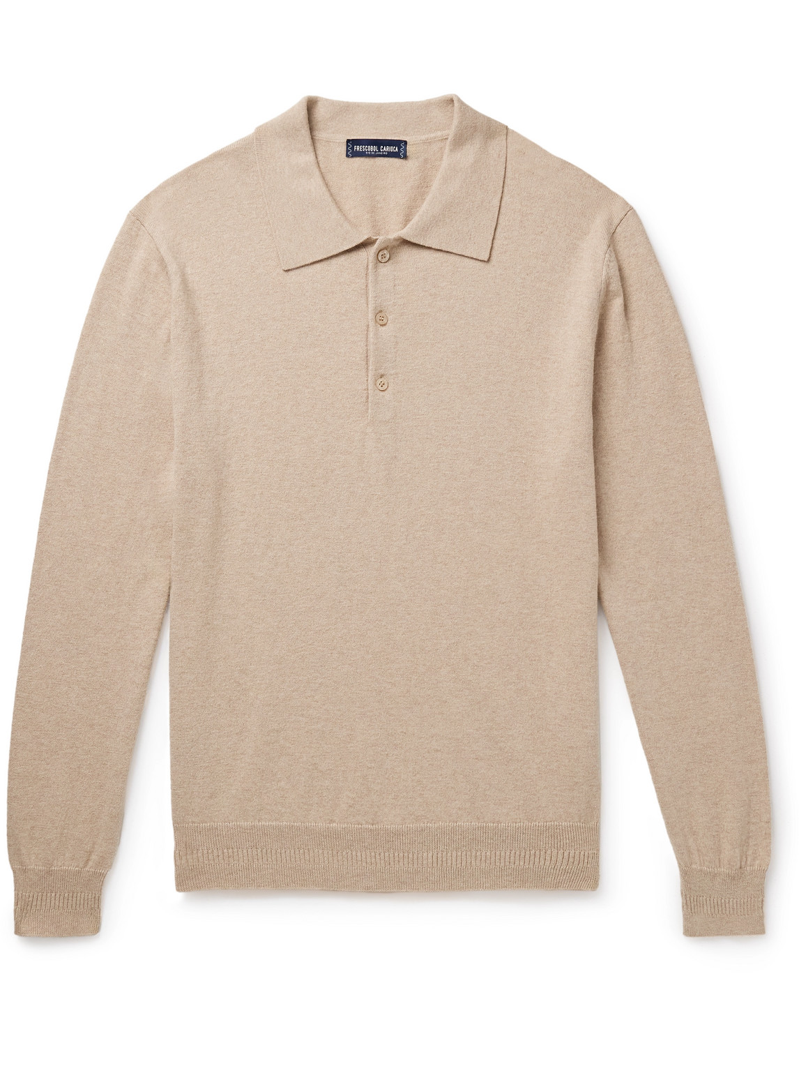 Teo Cotton and Cashmere-Blend Polo Shirt