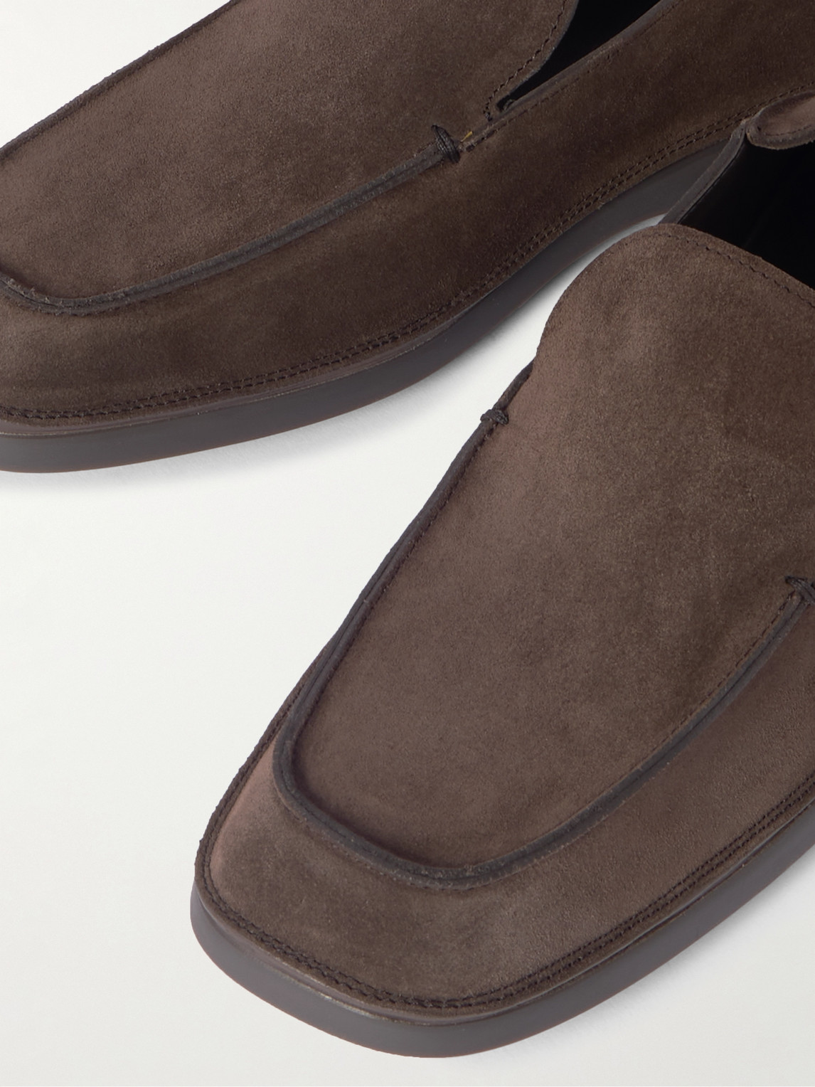 Tod's Collapsible-heel Suede Loafers In Brown