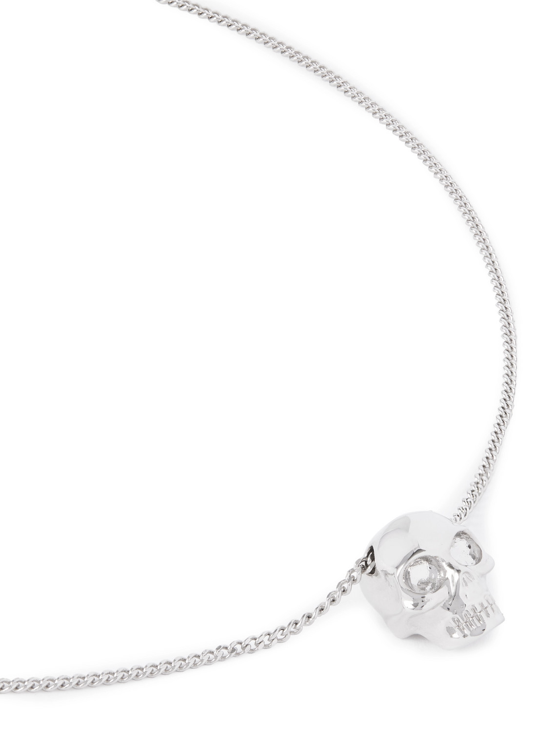 Alexander Mcqueen Skull Silver-tone Pendant Necklace