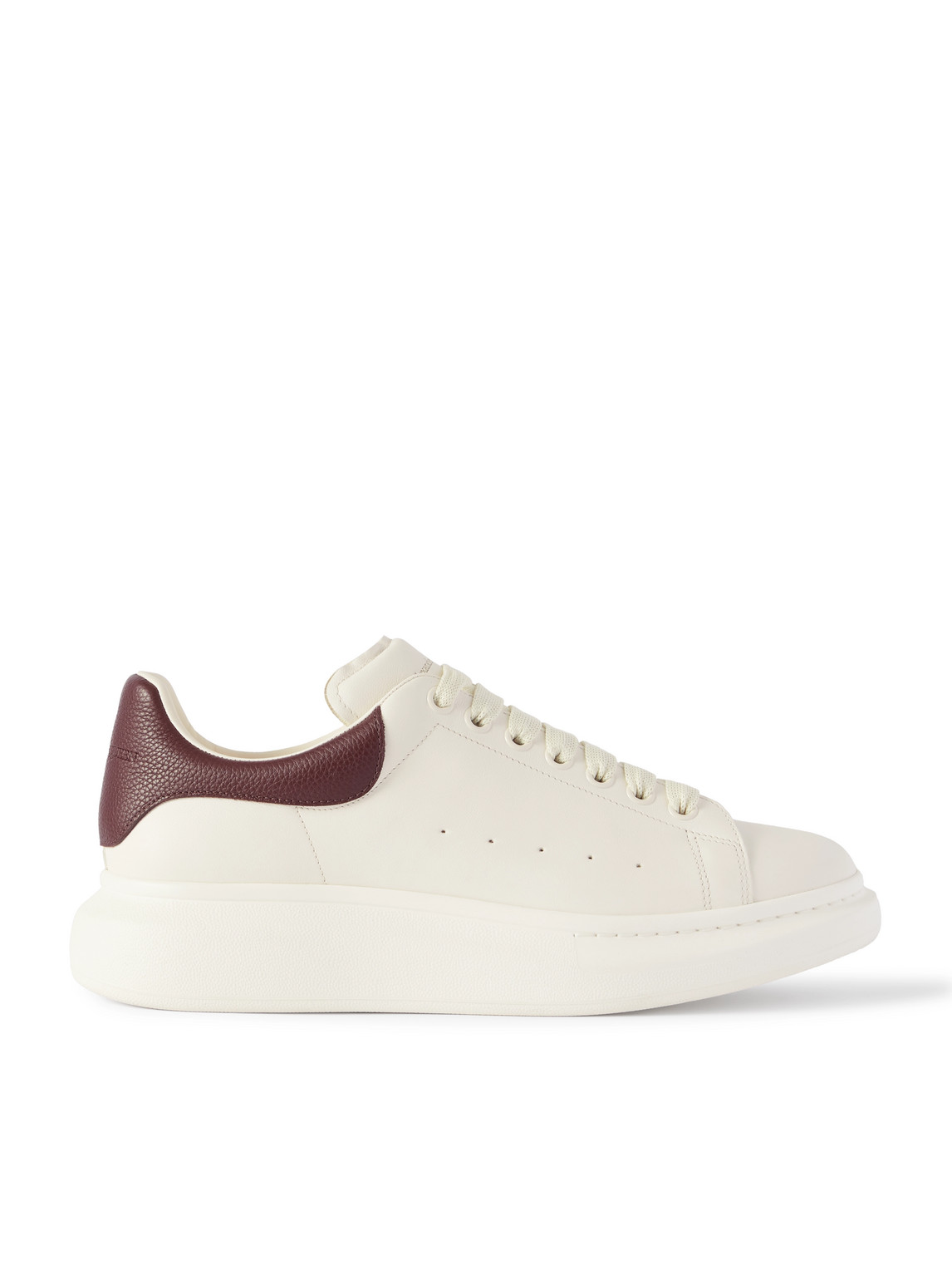 Alexander Mcqueen Exaggerated-sole Full-grain And Smooth Leather Sneakers In Unknown