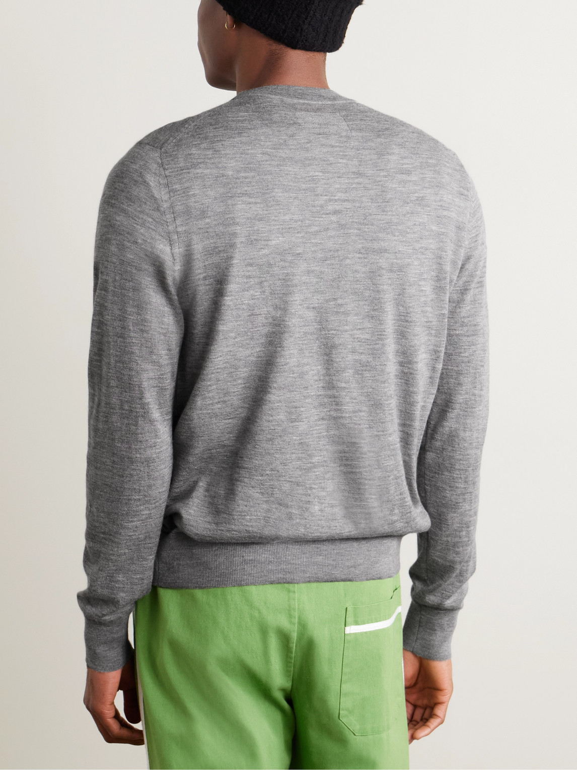 Guest In Residence Gray Oversized Crew Sweater In Gray