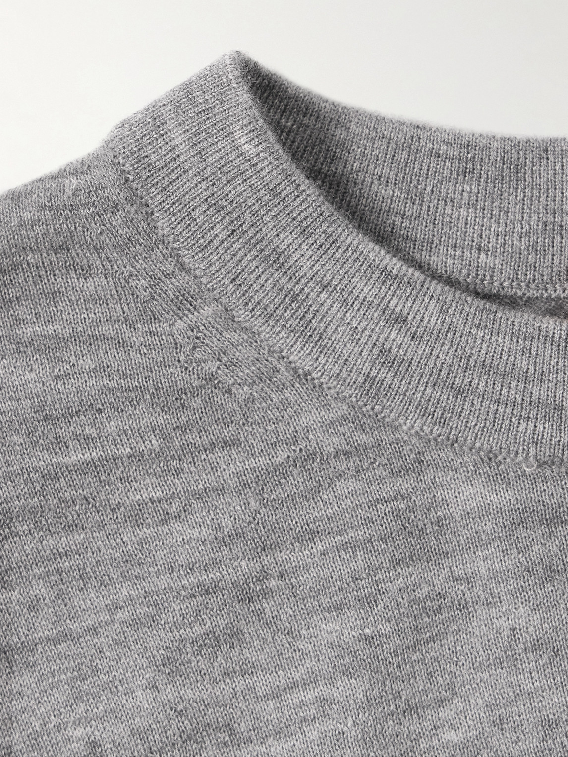 Guest In Residence Gray Oversized Crew Sweater In Gray