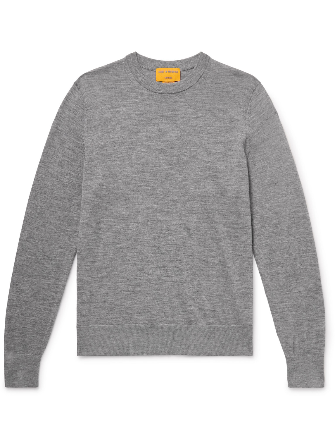 Guest In Residence Gray Oversized Crew Sweater In Gray