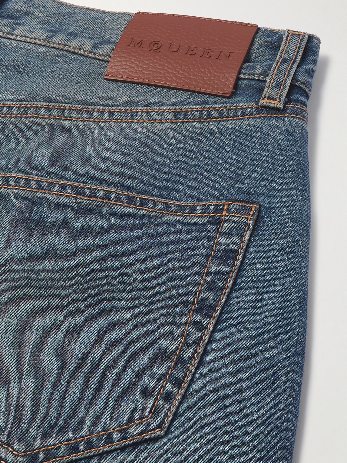 Alexander Mcqueen Straight-leg Jeans In Blue