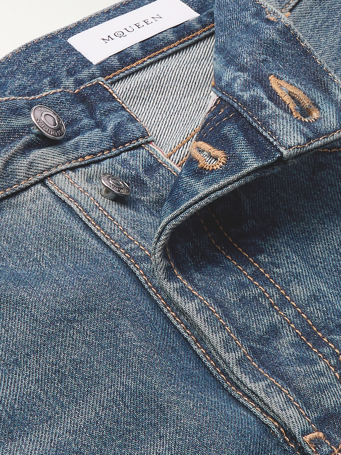 Alexander Mcqueen Straight-leg Jeans In Blue