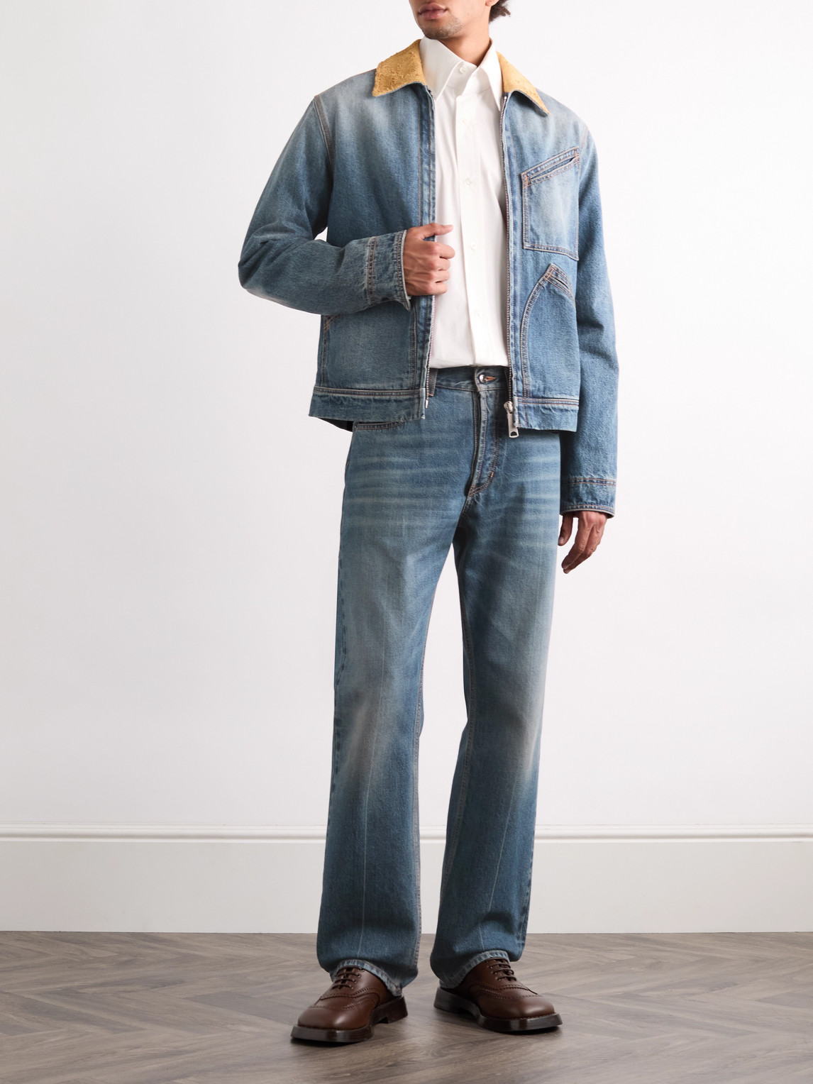 Alexander Mcqueen Straight-leg Jeans In Blue