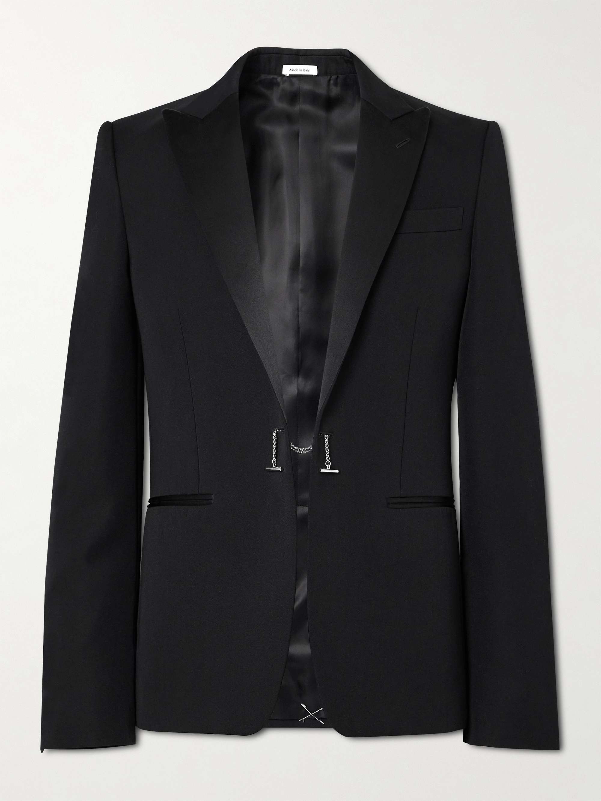 Alexander mcqueen grain de poudre wool blazer outlet