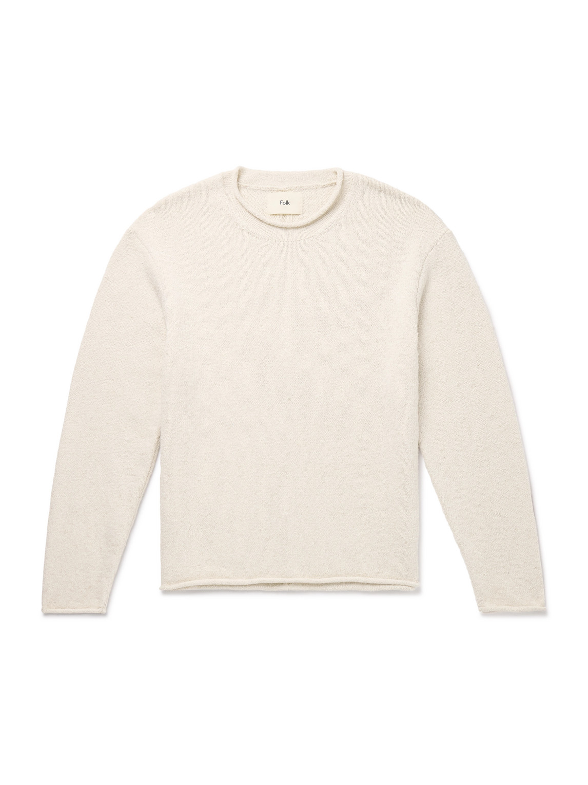 Folk Slouch Knitted Sweater In Neutrals
