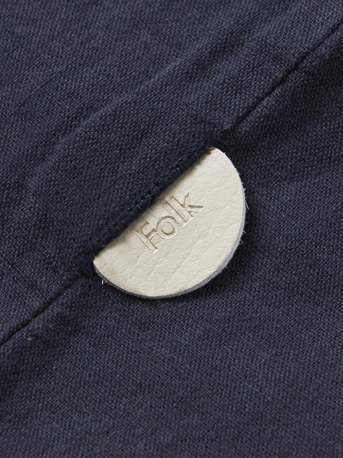 FOLK GABE LINEN AND COTTON-BLEND SHIRT