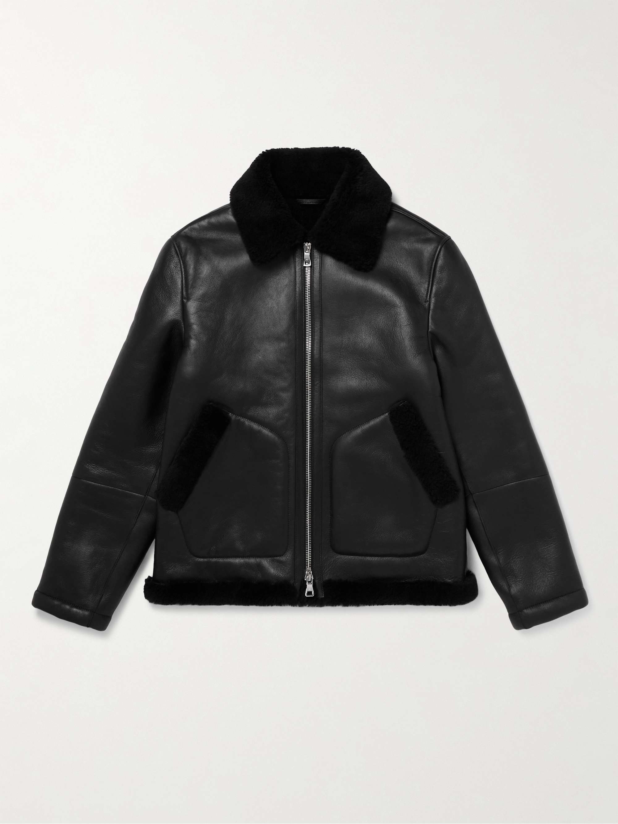 MR P. Full-Grain Leather Coach Jacket for Men | MR PORTER