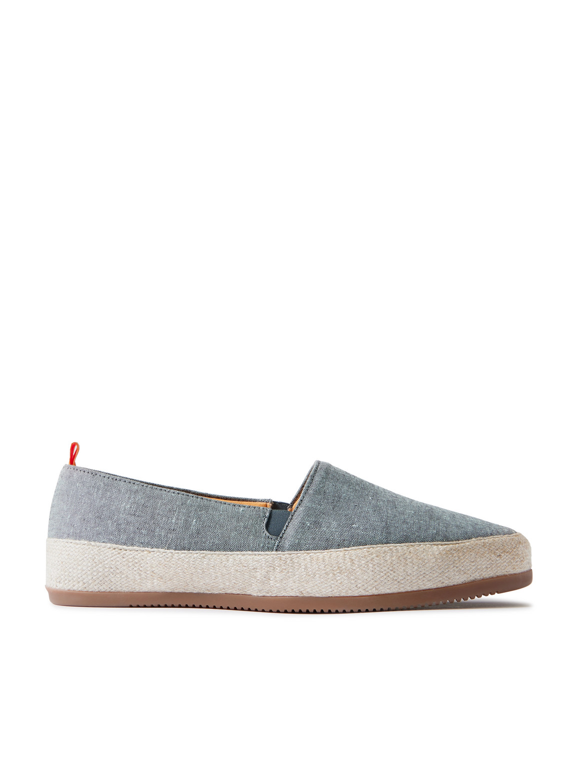 Mulo Linen Espadrilles In Blue