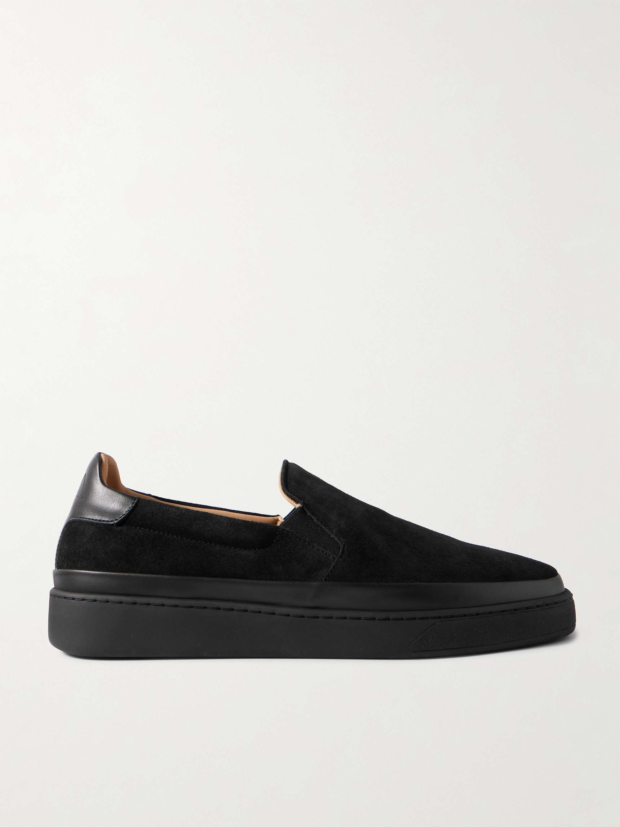 NIKE ACG Rufus Leather-Trimmed Suede Slip-On Sneakers for
