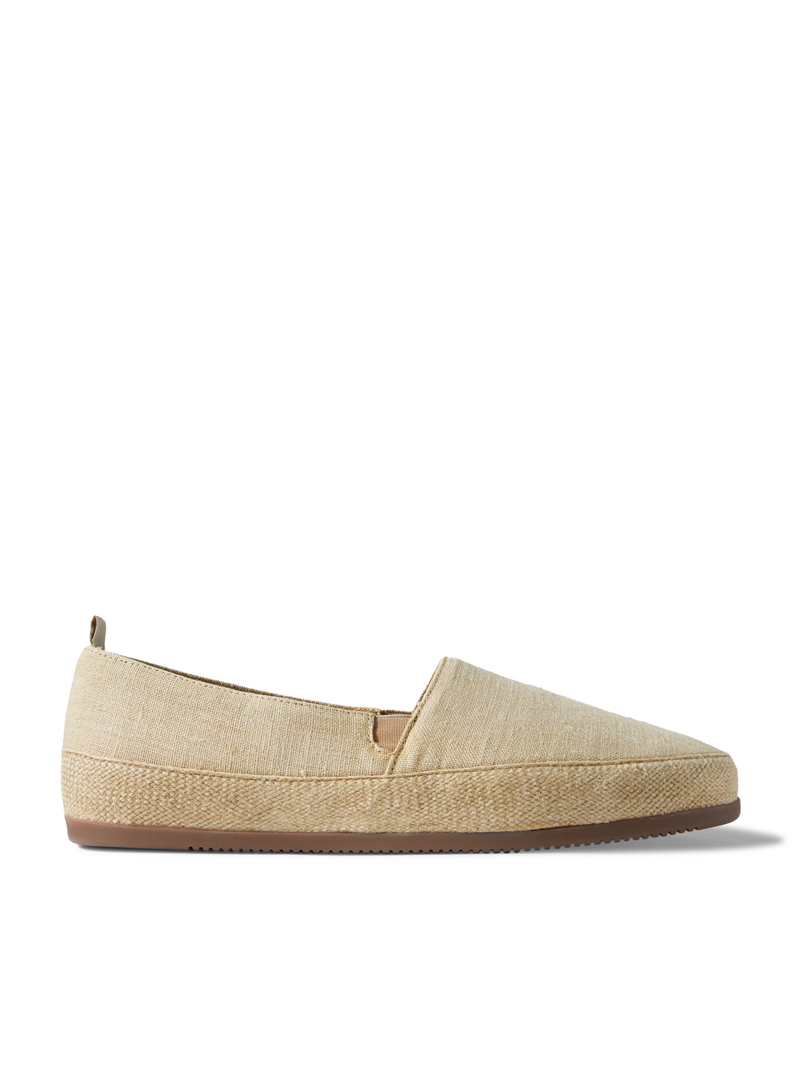 Mulo Garment-dyed Linen Espadrilles In Neutrals