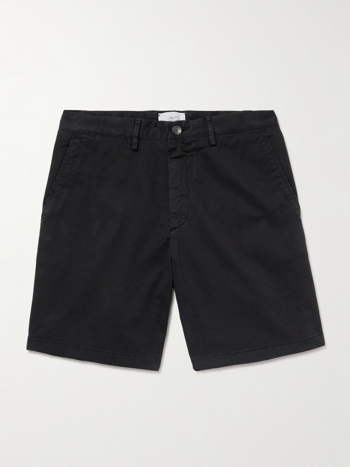 MR P. Straight-Leg Garment-Dyed Cotton-Blend Twill Bermuda Shorts - Men