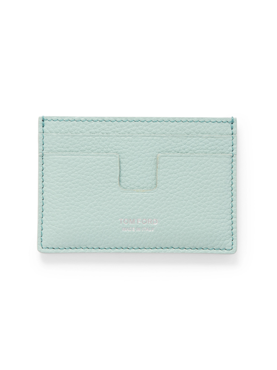 Tom Ford Slim Leather Cardholder Wallet With Compact Design In Blue