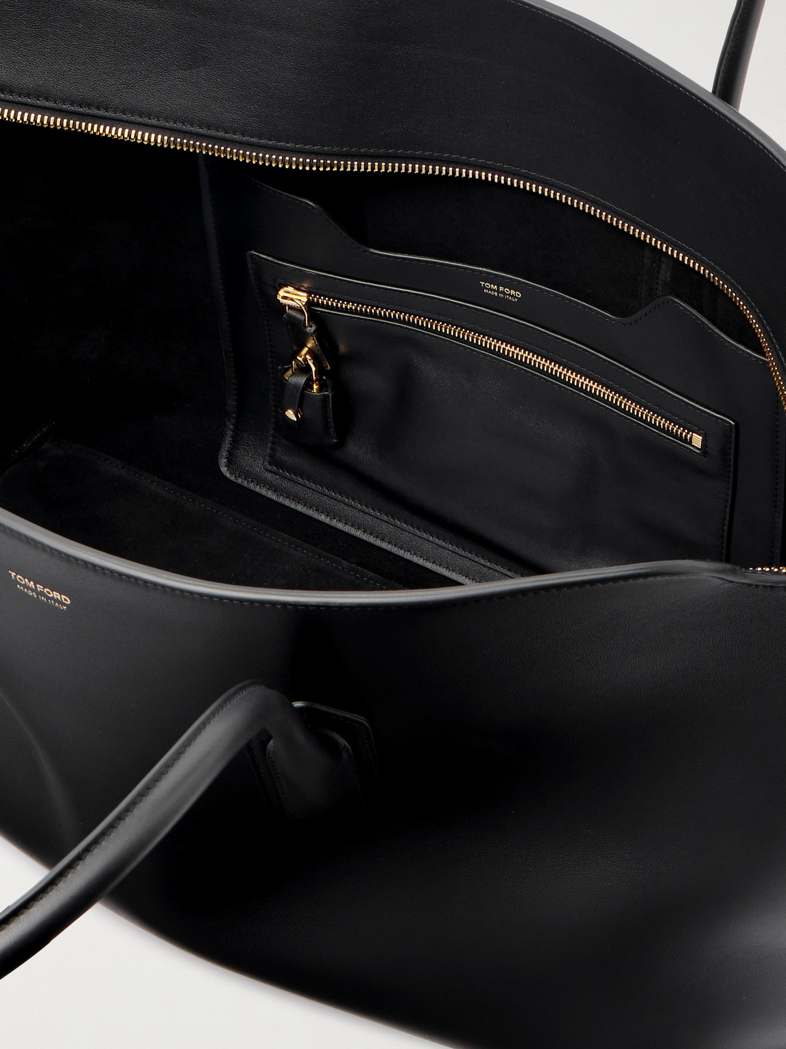 Tom Ford Alexander East West Leather Tote Bag In Black