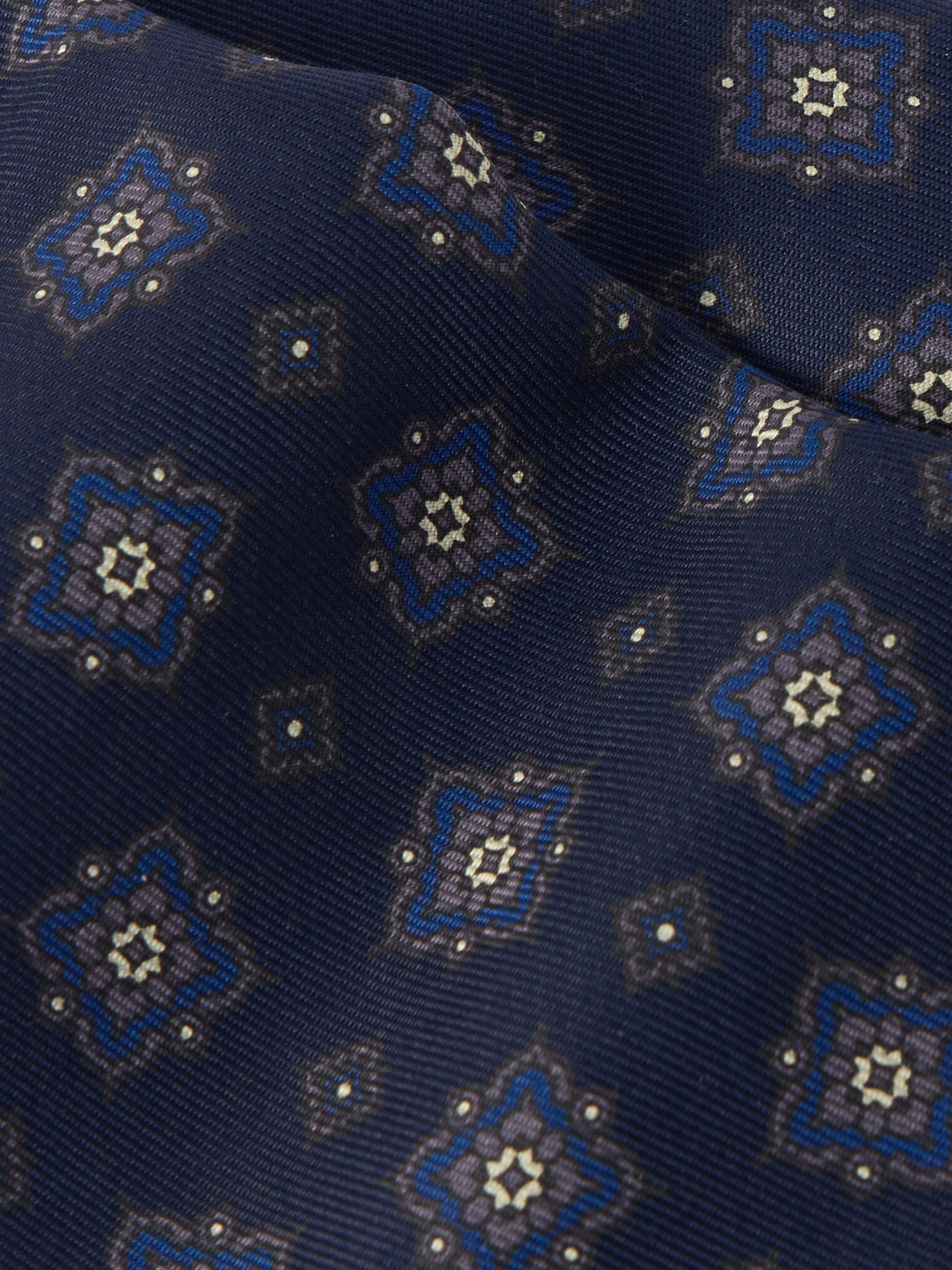 DUNHILL 9.5CM PRINTED SILK-TWILL TIE 