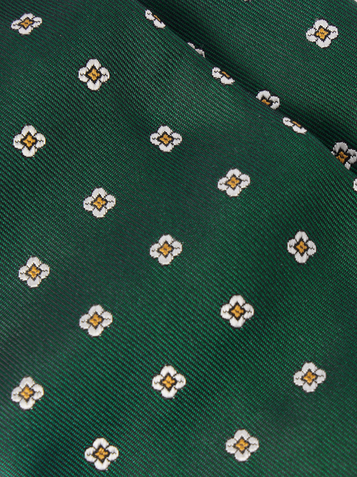 DUNHILL 9.5CM FLORAL SILK-JACQUARD TIE