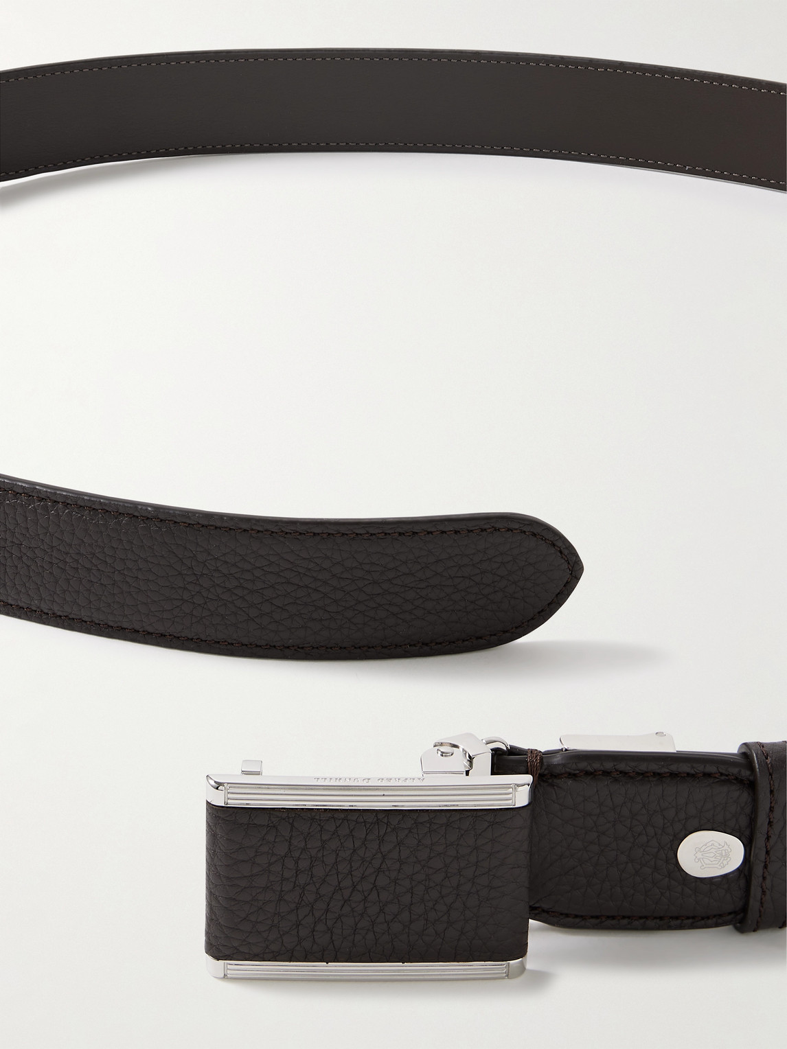 DUNHILL 3CM FULL-GRAIN LEATHER BELT 