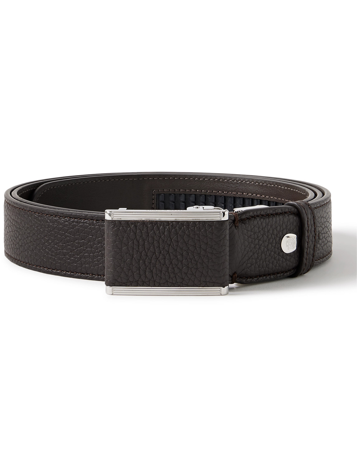 Dunhill 3cm Full-grain Leather Belt In Black