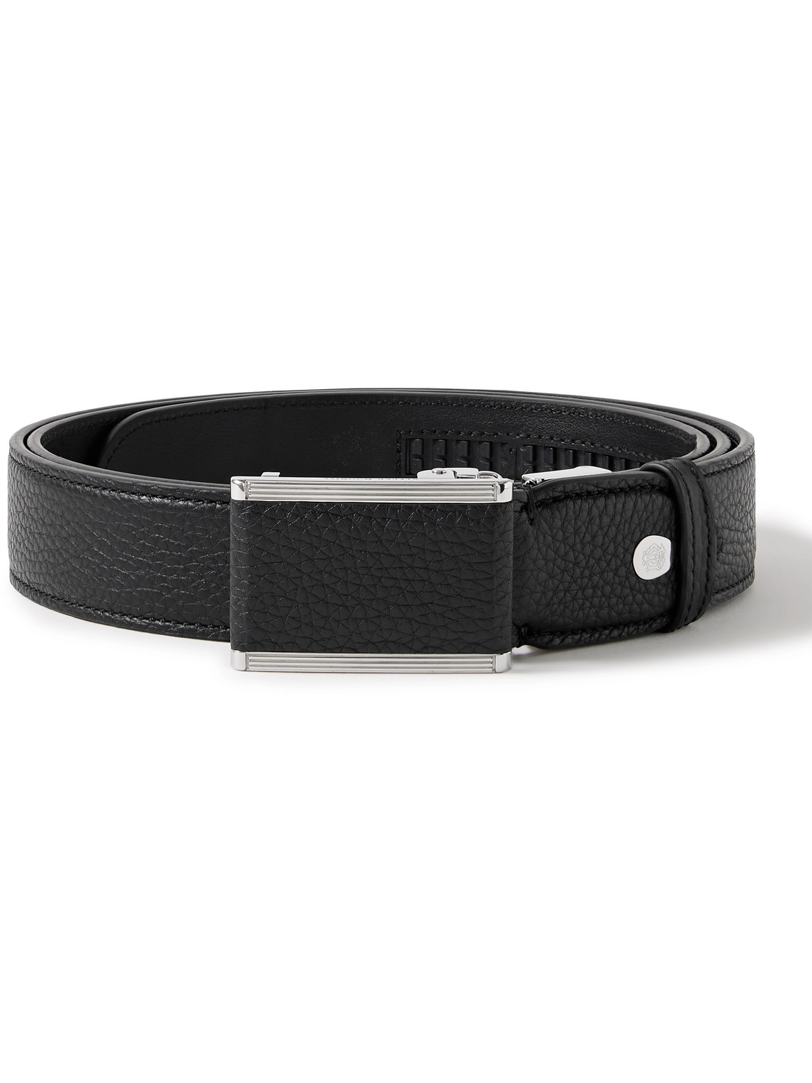 Dunhill 3cm Full-grain Leather Belt In Black