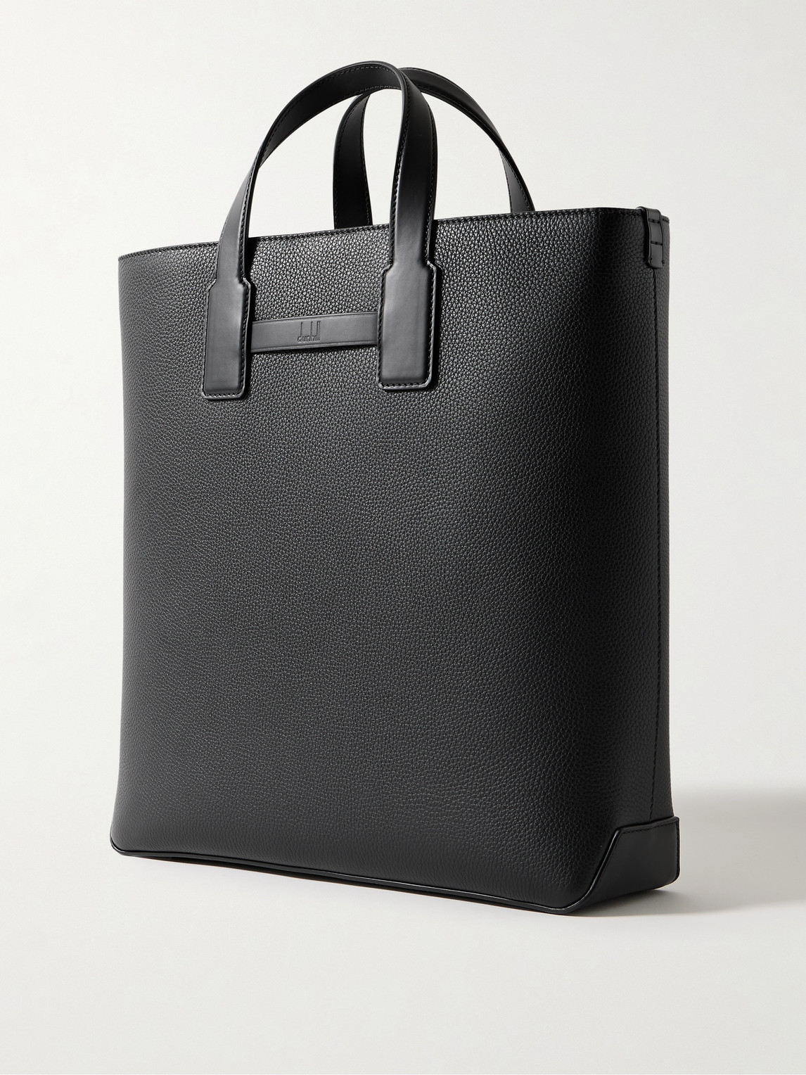 DUNHILL 1893 HARNESS NORTH SOUTH FULL-GRAIN LEATHER TOTE BAG 