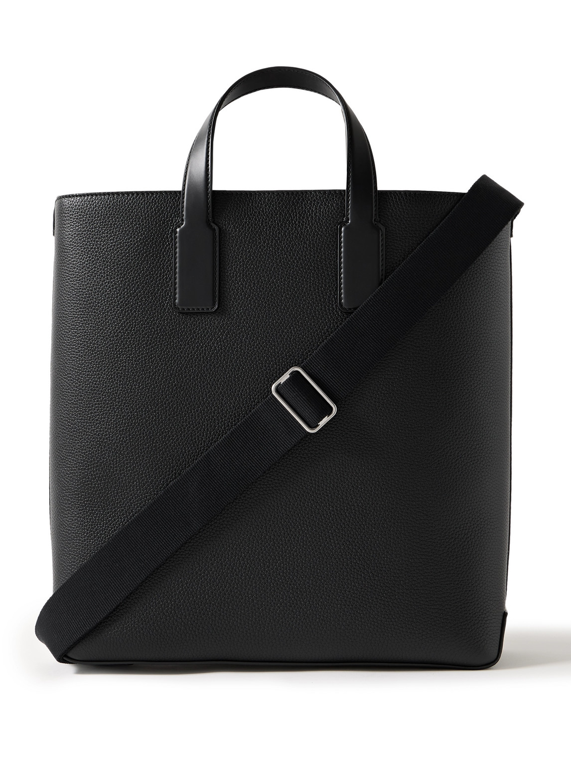 Dunhill 1893 Harness North South Full-grain Leather Tote Bag In Black