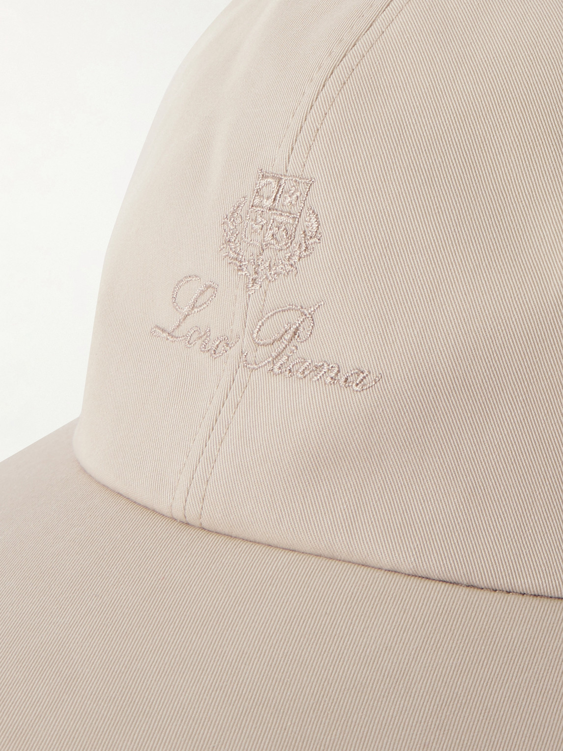 Loro Piana Logo-embroidered Rain System® Cotton-blend Twill Baseball Cap