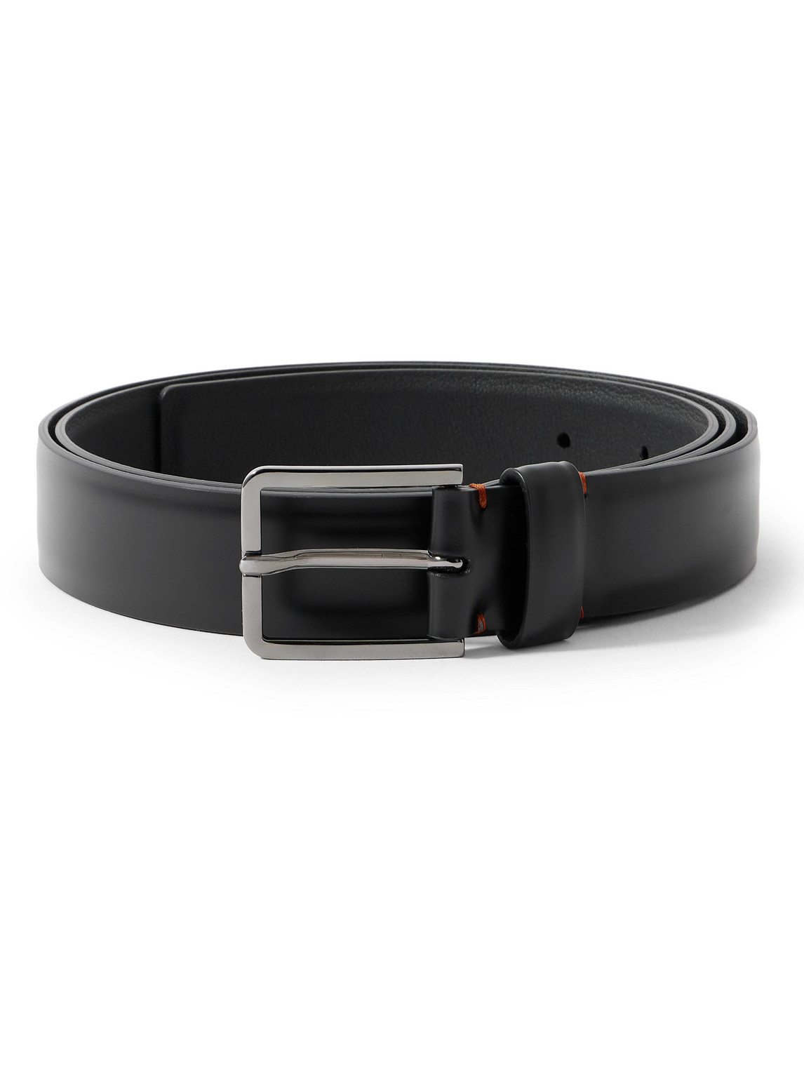 Loro Piana Rory 3cm Leather Belt In Black