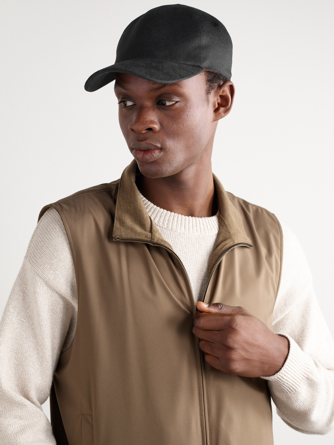 LORO PIANA IVY CASHMERE BASEBALL CAP