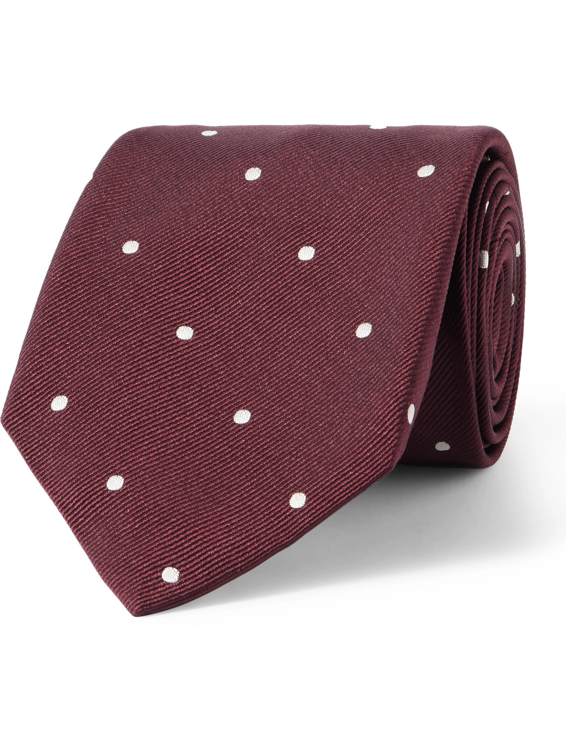 Loro Piana 8cm Polka-Dot Silk-Twill Tie - Men