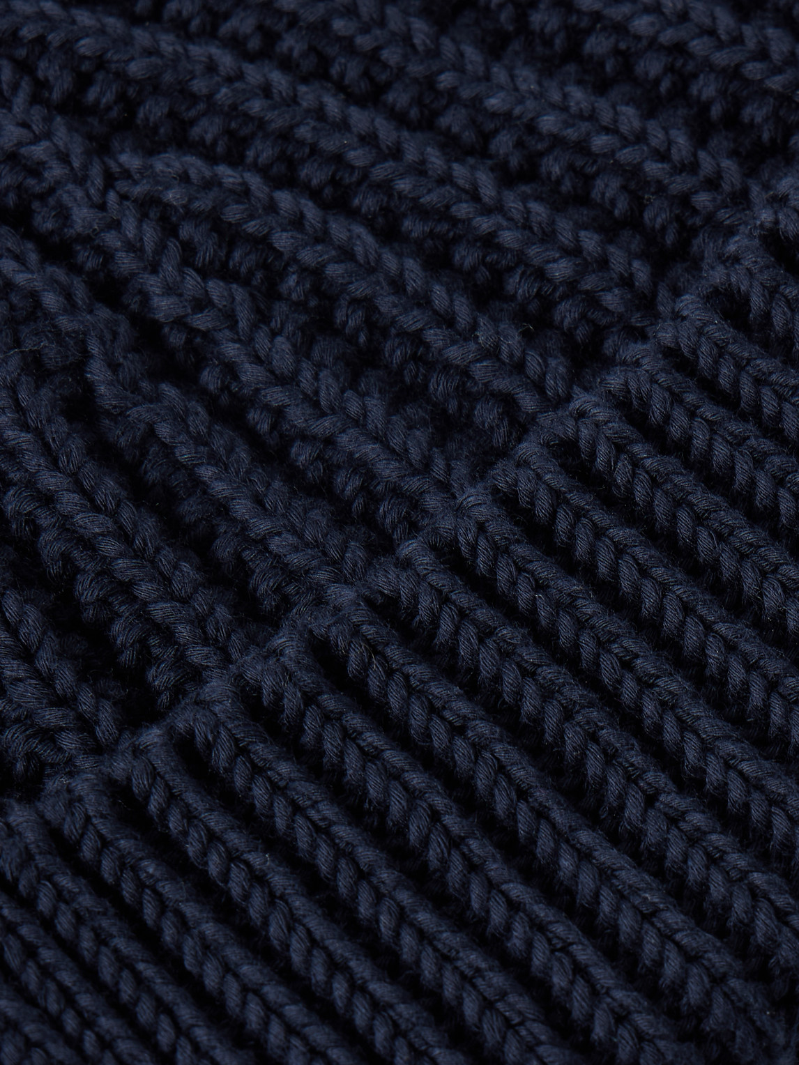 Loro Piana Moltrasio Ribbed Cotton Beanie In Blue