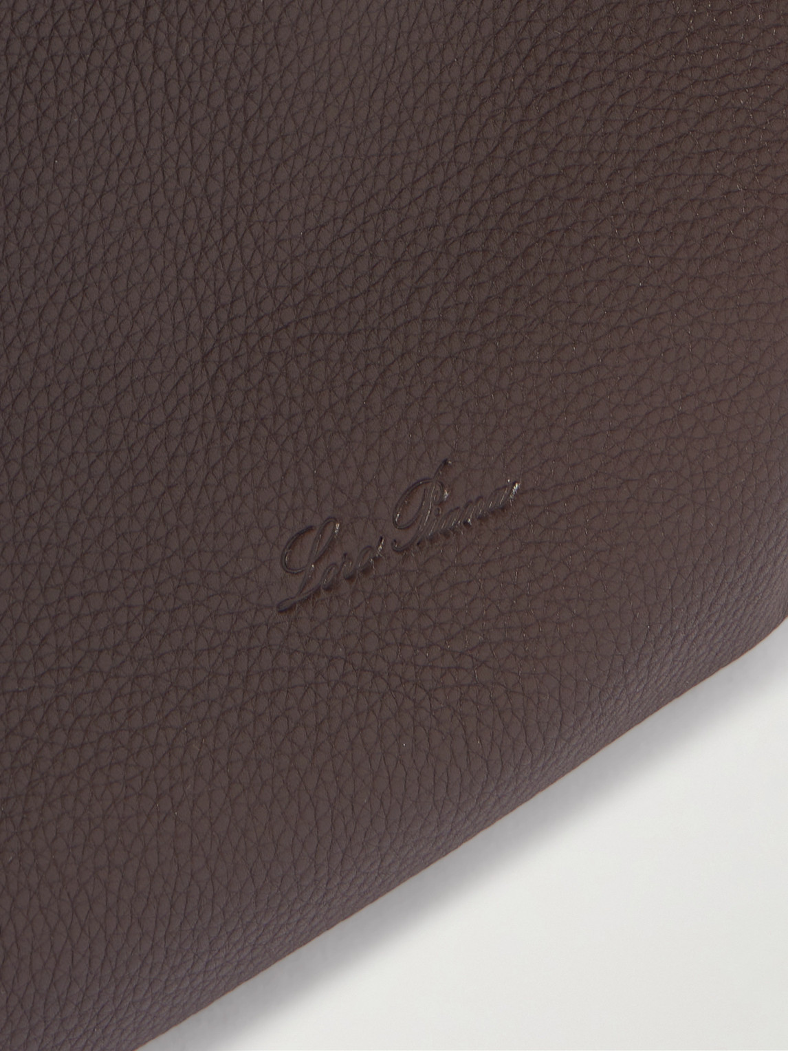 Loro Piana Bale Extra-large Full-grain Leather Tote Bag In Brown