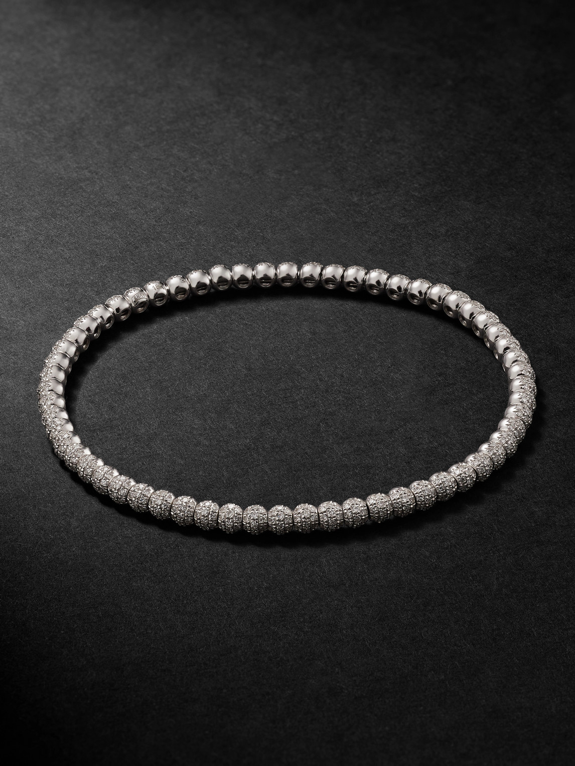 Shay 18-karat White Gold Diamond Bracelet In Silver
