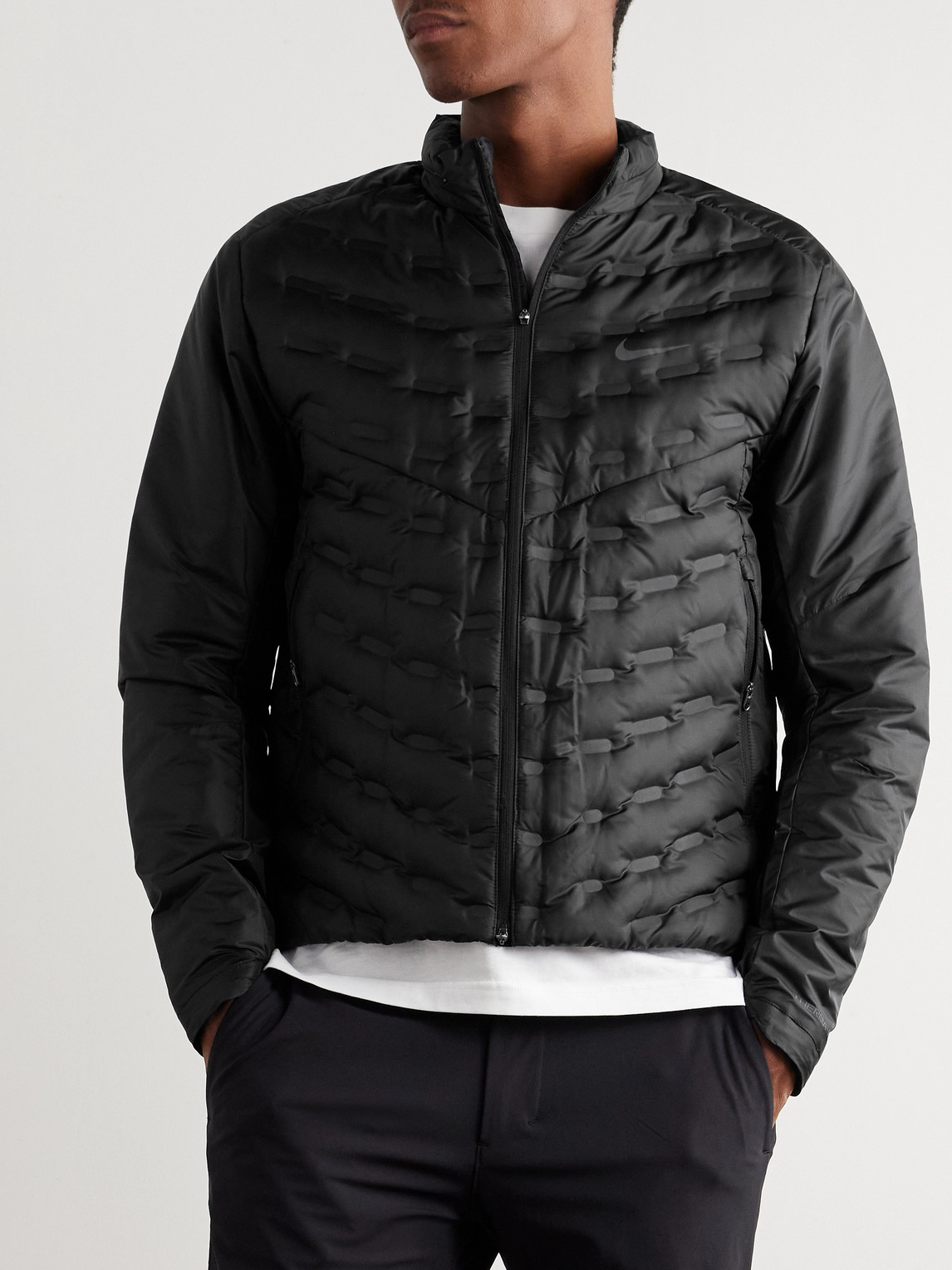 NIKE RUNNING - Repel Logo-Print Therma-FIT ADV AeroLoft Down
