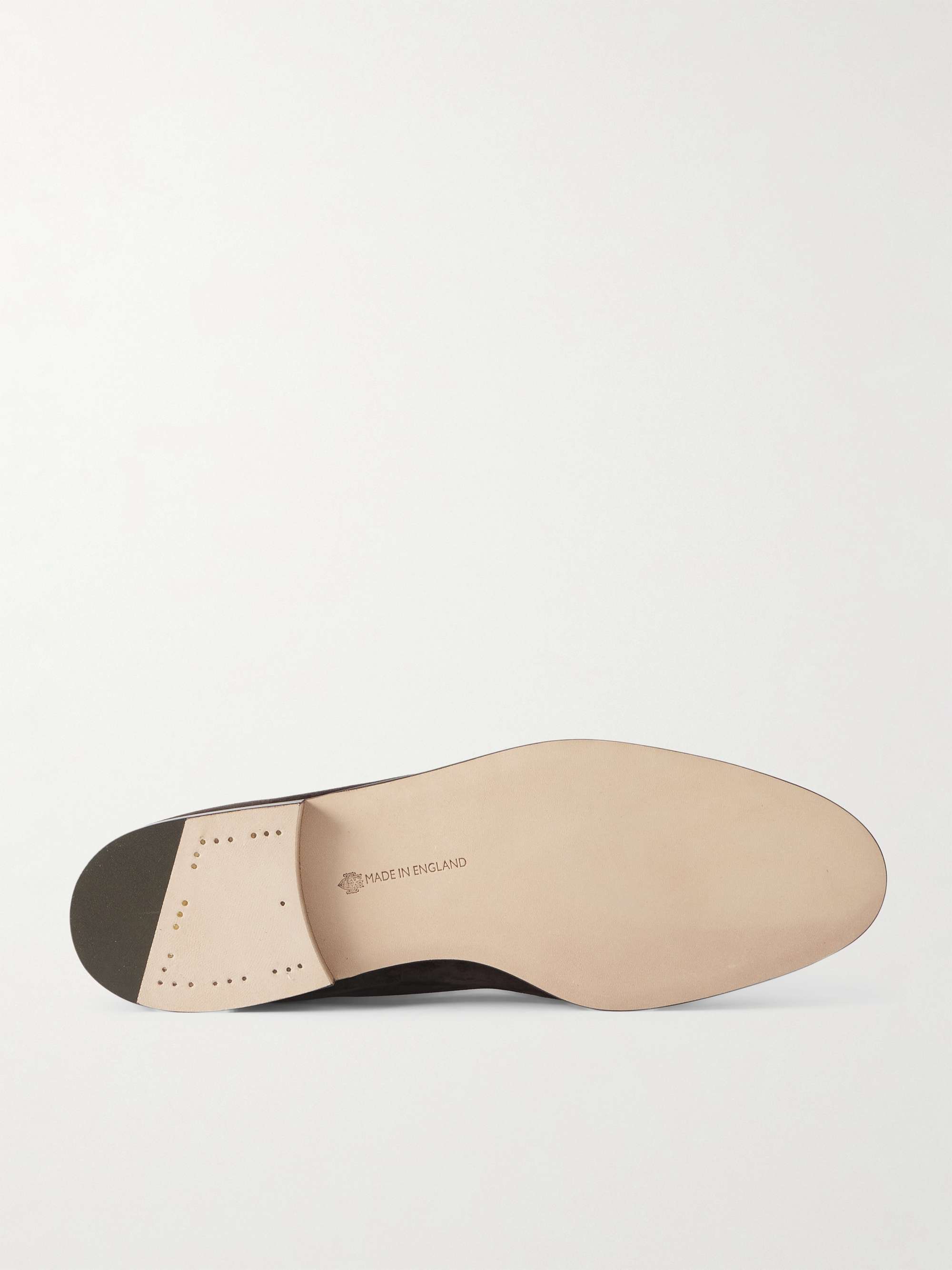 EDWARD GREEN Polperro Suede Penny Loafers